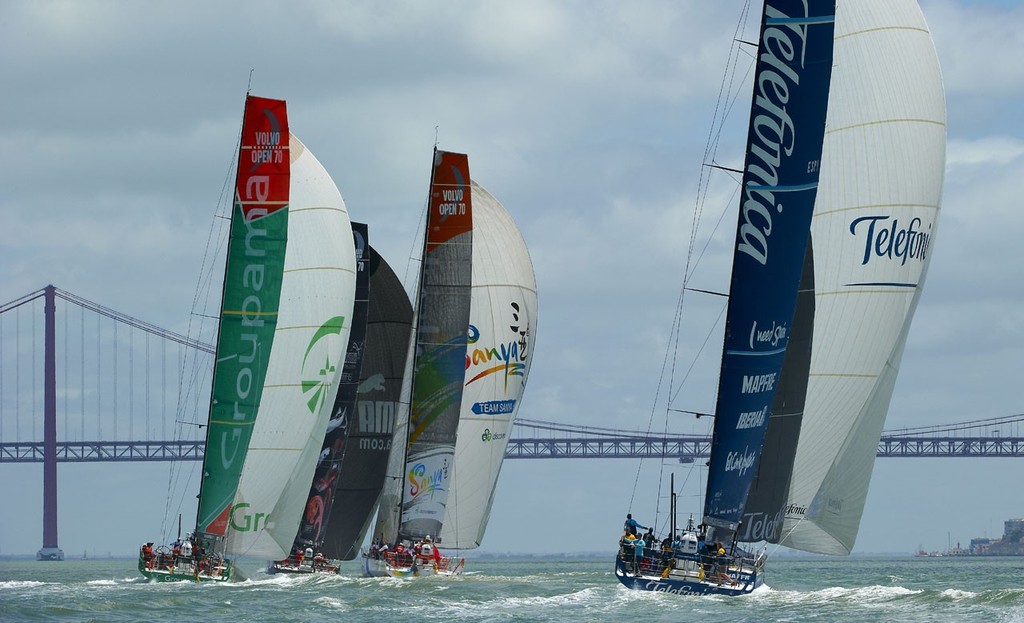 Groupama Sailing Team during leg 8 - Volvo Ocean Race 2011-12 &copy; Yann Riou/Groupama Sailing Team /Volvo Ocean Race http://www.cammas-groupama.com/