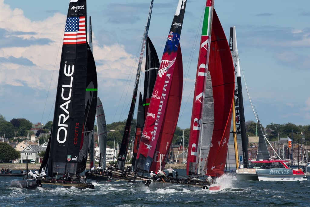 Newport(USA,RI -America&rsquo;s Cup World Series Newport 2012, photo copyright ACEA - Photo Gilles Martin-Raget http://photo.americascup.com/ taken at  and featuring the  class