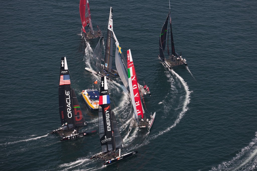 Newport (USA,RI), 34th America’s Cup, America’s Cup World Series  Newport 2012, Racing Day 2 © ACEA - Photo Gilles Martin-Raget http://photo.americascup.com/