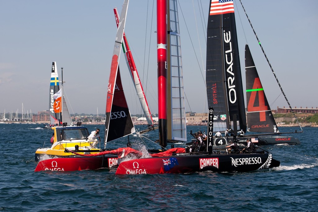 34th America&rsquo;s Cup, America&rsquo;s Cup World Series  Newport 2012, Racing Day 3 &copy; ACEA - Photo Gilles Martin-Raget http://photo.americascup.com/