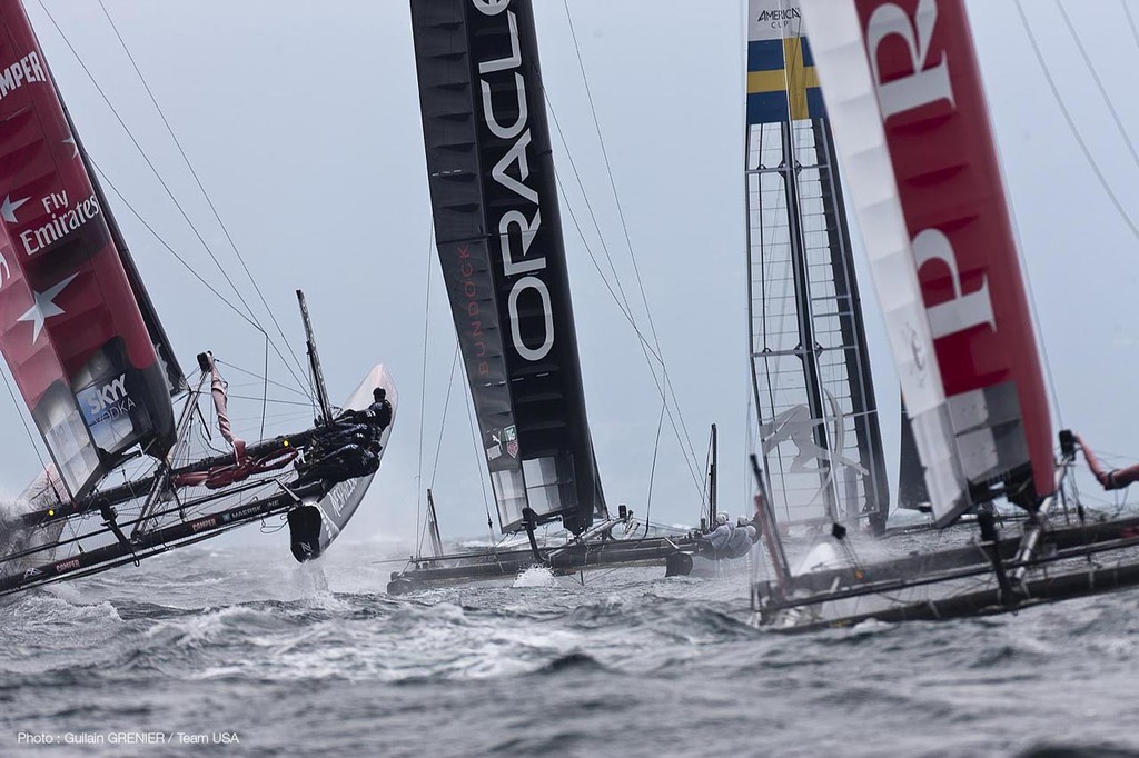 ACWS Naples: Oracle Racing Racing on day 1 - Fleet races for seeding © Guilain Grenier Oracle Team USA http://www.oracleteamusamedia.com/