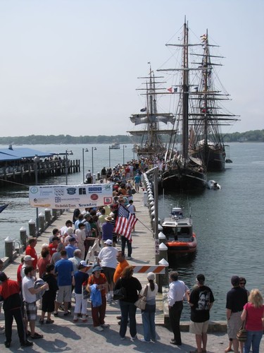 On the docks in Greenport, N.Y. for the Memorial Day Weekend maritime festival  - Tall Ships Challenge Atlantic Coast 2012 Series ©  Tall Ships America http://www.tallshipsamerica.org/