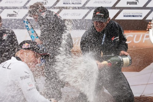 Winner’s celebrations - America’s Cup World Series Venice 2012 - Final race day © ACEA - Photo Gilles Martin-Raget http://photo.americascup.com/