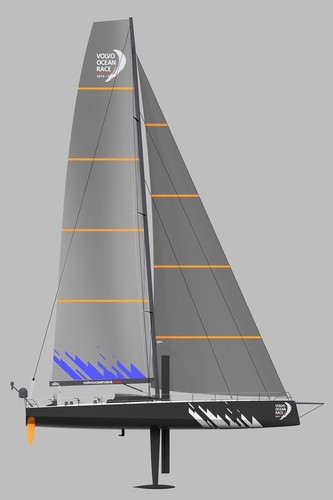 Renderings of the new Volvo Ocean Race boat design that will be used in the next two editions of the Volvo Ocean Race.  © Farr Yacht Design/Volvo Ocean Race http://www.volvooceanrace.com