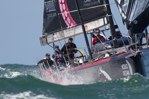 Puma competing in the Bretagne In-Port Race, in Lorient, France, during the Volvo Ocean Race 2011-12.  © Ian Roman/Volvo Ocean Race http://www.volvooceanrace.com