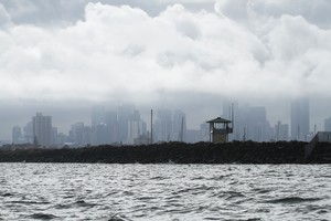 Cloud lifting over St Kilda Pier or is that coming to settle in??? - Australian Women's Keelboat Regatta photo copyright  Alex McKinnon Photography http://www.alexmckinnonphotography.com taken at  and featuring the  class