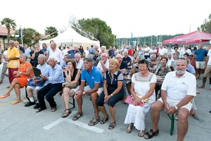 Audience at the opening ceremony - Dinghy World Cup 2012 photo copyright Jaka Jerasa taken at  and featuring the  class