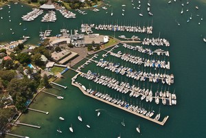 RPAYC, the venue for the Club Marine Pittwater Sail Expo - Club Marine Pittwater Sail Expo photo copyright Damian Devine taken at  and featuring the  class