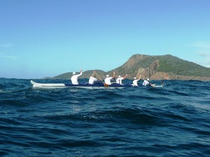 State Titles Port Stephens-3 - Outrigger Canoe NSW State Marathon OC6 Titles photo copyright Jeannie Brown taken at  and featuring the  class
