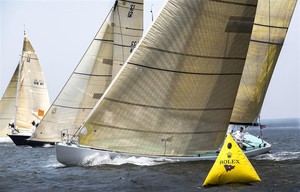 12 Metres INTREPID, USA 1222, & VICTORY 83, K 22, in Modern Class - New York Yacht Club Race Week - Classics photo copyright  Rolex/Daniel Forster http://www.regattanews.com taken at  and featuring the  class