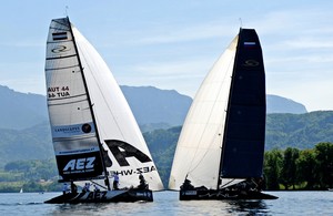 RC44 Austria Cup 2011 - RC44 Austria Cup 2012 photo copyright Hans Osterauer taken at  and featuring the  class