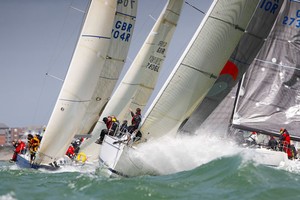 Premiere Flair,GBR 8410,Elan 410 - RORC IRC Championship 2012 photo copyright Paul Wyeth / www.pwpictures.com http://www.pwpictures.com taken at  and featuring the  class