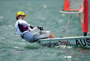 Australia's Mark Spearman in the Byte CII Boys' One Person Dinghy Race 2 held at the National Sailing Centre on August 17, 2010. He finished both races in overall seventh place. Photo: SPH-SYOGOC/Alphonsus Chern Strictly for editorial and non-commercial use with mandatory credit to IOC/SYOGC and all their assignees. For any other purposes photo copyright SPH-SYOGOC / Alphonsus Chern http://www.byteclass.org taken at  and featuring the  class