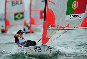 Portugal's Sara Piasecka in the Byte CII Girls' One Person Dinghy Race of the Singapore 2010 Youth Olympic Games held at the National Sailing Centre, Aug 20, 2010. She came in 8th overall after 6 races. Photo: SPH-SYOGOC/Alphonsus Chern Strictly for editorial and non-commercial use with mandatory credit to IOC/SYOGC and all their assignees. For any other purposes photo copyright SPH-SYOGOC / Alphonsus Chern http://www.byteclass.org taken at  and featuring the  class