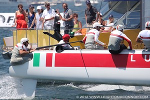 America’s Cup World Series Day 3 in Newport, RI) photo copyright Leighton O'Connor http://www.leightonphoto.com/ taken at  and featuring the  class