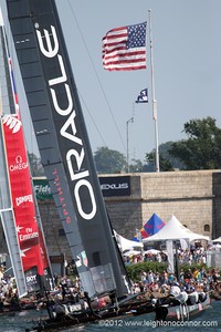 America’s Cup World Series Day 3 in Newport, RI) photo copyright Leighton O'Connor http://www.leightonphoto.com/ taken at  and featuring the  class