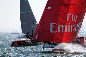 America’s Cup World Series Day 3 in Newport, RI) photo copyright Leighton O'Connor http://www.leightonphoto.com/ taken at  and featuring the  class