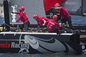 

2012 America's Cup World Series Newport photo copyright  Daniel Forster / Artemis Racing http://www.artemisracing.com taken at  and featuring the  class