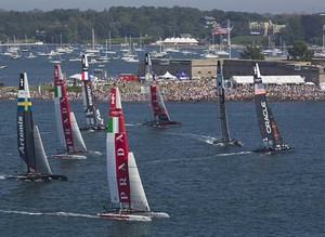 
2012 America's Cup World Series Newport photo copyright  Daniel Forster / Artemis Racing http://www.artemisracing.com taken at  and featuring the  class