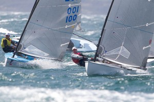 Brendan Casey on his way to victory in Hyeres - London 2012 Olympic Games photo copyright Thom Touw http://www.thomtouw.com taken at  and featuring the  class