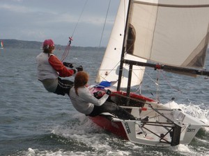CHS Secondary Sailing School Championships Heat 1 photo copyright Deckhardware http://www.deckhardware.com.au taken at  and featuring the  class