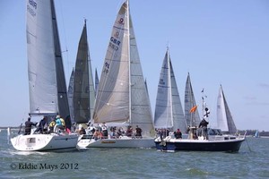 Class 2 start - Eddie Mays - Clarkson Cup Regatta 2012 photo copyright Eddie Mays taken at  and featuring the  class