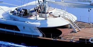 Galaxia flybridge photo copyright  SW taken at  and featuring the  class