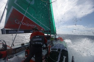 Groupama Sailing Team during leg 6 - Volvo Ocean Race 2011-12 photo copyright Yann Riou/Groupama Sailing Team /Volvo Ocean Race http://www.cammas-groupama.com/ taken at  and featuring the  class