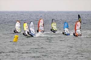 Headed for the first mark - PWA Ulsan Korea World Cup 2012 photo copyright  John Carter / PWA http://www.pwaworldtour.com taken at  and featuring the  class