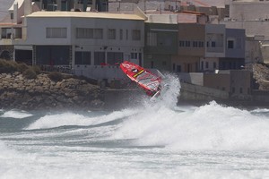 Iballa front side smack -  PWA Pozo World Cup 2012 photo copyright  John Carter / PWA http://www.pwaworldtour.com taken at  and featuring the  class