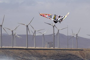 Koster back loop -  PWA Pozo World Cup 2012 photo copyright  John Carter / PWA http://www.pwaworldtour.com taken at  and featuring the  class