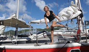 Laura arriving Sint Maarten after solo circumnavigation photo copyright  SW taken at  and featuring the  class