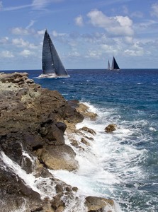 Virgin Gorda, 15/03/12Loro Piana Caribbean Superyacht Regatta & Rendezvous 2012Race Day 1Photo: © Carlo Borlenghi photo copyright Carlo Borlenghi / www.carloborlenghi.com taken at  and featuring the  class