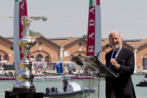 Venezia, 12/05/12
Arzanà Trophy City of Venice
Opening ceremony
Giorgio Orsoni (Major of Venice City)
Photo: © Luna Rossa/Carlo Borlenghi photo copyright Carlo Borlenghi http://www.carloborlenghi.com taken at  and featuring the  class