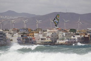 Mussolini flying high - PWA Pozo World Cup 2012 photo copyright  John Carter / PWA http://www.pwaworldtour.com taken at  and featuring the  class