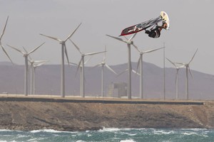 Philip Koster flying high -  PWA Pozo World Cup 2012 photo copyright  John Carter / PWA http://www.pwaworldtour.com taken at  and featuring the  class