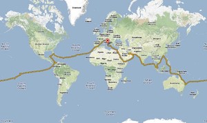 Planet Solar route photo copyright  SW taken at  and featuring the  class