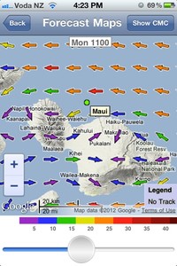 Forecast viewed in Map view photo copyright PredictWind.com www.predictwind.com taken at  and featuring the  class