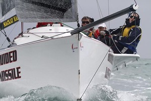 Up close and personal with a Guided Missile - Sail Mooloolaba 2012 photo copyright Teri Dodds http://www.teridodds.com taken at  and featuring the  class