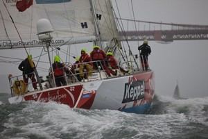 20120331 onEdition 2012©

Free for editorial use image, Abner Kingman/onEdition.
FOR ADDITIONAL IMAGES FROM THE RACE PLEASE VISIT: http://www.w-w-i.com/clipper_1112_race/.

Singapore finishes second in Race 9, Qingdao to Oakland, San Francisco after crossing under the Golden Gate Bridge

The Clipper 11-12 Round the World Yacht Race started from Southampton on the south coast of the UK on 31 July 2011. The route will take the crews of the ten, identical 68-foot yachts, each sponsor photo copyright Abner Kingman/onEdition taken at  and featuring the  class
