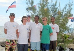 Team Bermuda: Kalin Hillier, Mackenzie Cooper, Alex Davis, Rahiem Steede, Omen Siese and Dimitri Stevens photo copyright Byte Class http://bytechamps.org/ taken at  and featuring the  class