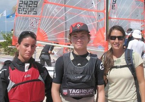 Team US Virgin Islands: Challis Diaz, Ian Barrows and Coach Krista Siino photo copyright Byte Class http://bytechamps.org/ taken at  and featuring the  class