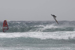 The Moreno twins in the final - PWA Tenerife World Cup 2012 photo copyright  John Carter / PWA http://www.pwaworldtour.com taken at  and featuring the  class