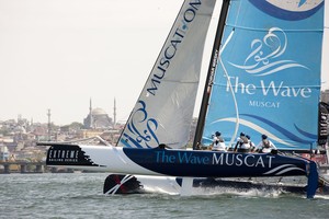 The Wave, Muscat in Istanbul  - Extreme Sailing Series 2012 photo copyright Lloyd Images http://lloydimagesgallery.photoshelter.com/ taken at  and featuring the  class