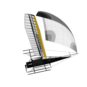 Mirabaud LX - New wing mast 3D rendering photo copyright Mathias Bavaud taken at  and featuring the  class