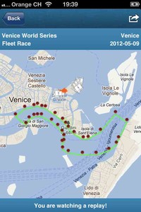 America&rsquo;s Cup tracking app photo copyright SW taken at  and featuring the  class