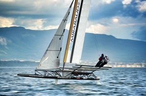 Mirabaud LX - New wing mast for 2012 photo copyright Pierre-Alain Folliet / Mirabaud taken at  and featuring the  class
