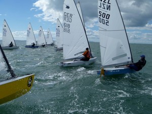 Start Race 2 Day1 - 2012 OK Interdominions and NZ Nationals, Wakatere BC April 2012 photo copyright NZ OK Dinghy Assoc taken at  and featuring the  class