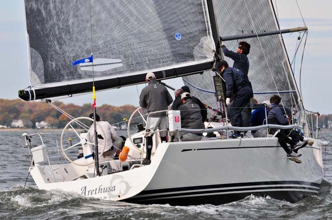 Phil Lotz’s Swan 42 Arethusa took first place in IRC 2. ©  Dan Phelps/Spinsheet Magazine http://www.spinsheet.com/