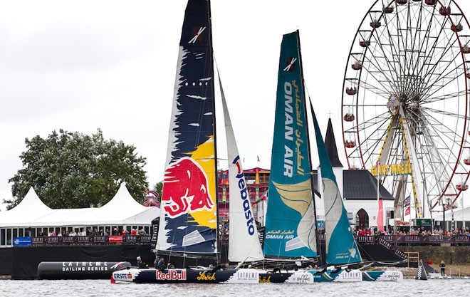 Act 5, Cardiff, Extreme Sailing Series © Lloyd Images http://lloydimagesgallery.photoshelter.com/